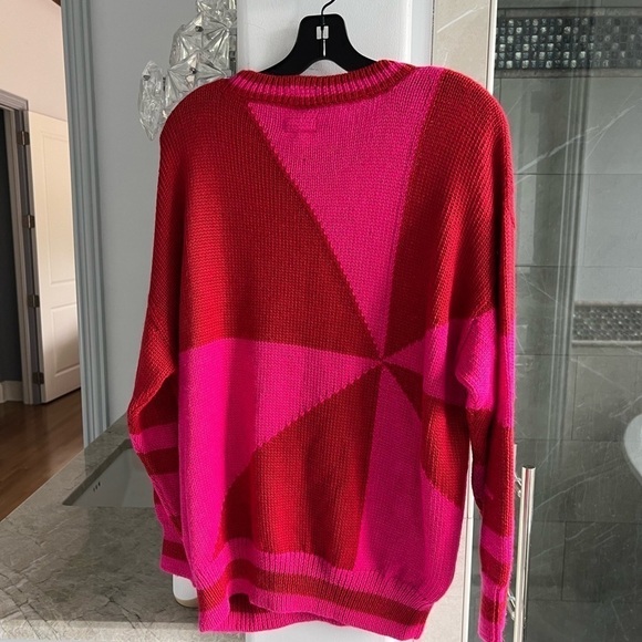 Mother Denim The Easy Drop Jumper Colorblock Sweater - Picture 12 of 15